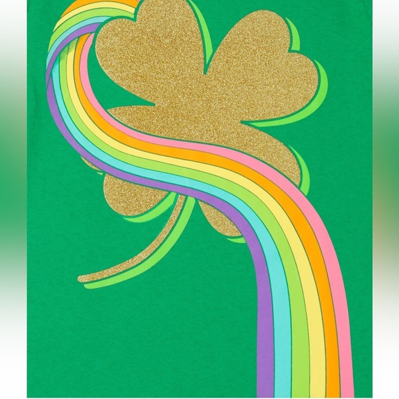 Girls St. Patrick's Day Shamrock Rainbow Graphic
Tee - Ireland‼️FINAL SALE - Picture 2 of 2